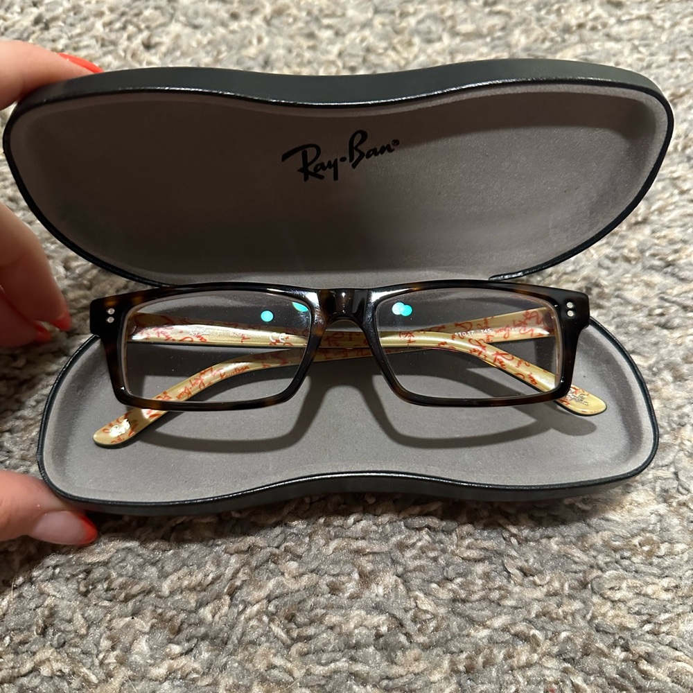 Ray-Ban Black and Floral Glasses